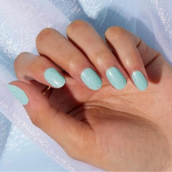 *Exclusive* Color Street: River Fairy | Turquoise Glitter Pastel Spring Summer - Picture 9 of 11